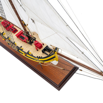 Maquette en Bois du Bateau Le Renard · Reproduction Haut de Gamme Déjà Montée · Licence Exclusive