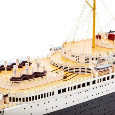 Maquette du Paquebot Normandie · Bateau en Bois Déjà Montée · Qualité Exceptionnelle · Mistral Maquettes