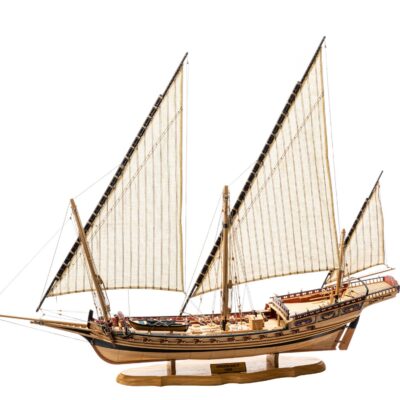 Maquette de Bateau du Chebec l'Indiscret - Déjà Montée - Maquette en Bois - Mistral Maquettes
