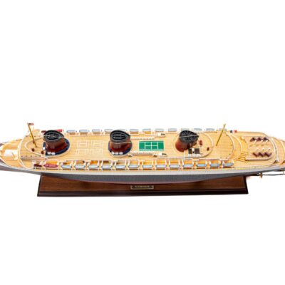 Maquette de Bateau le Normandie - Version Eclairée - Déjà Montée - Maquette en Bois - Mistral Maquettes