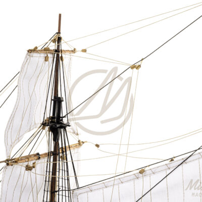 Maquette du Bucentaure - Vaisseau-Amiral Français au cours de la Bataille de Trafalgar 1805 - Maquette en bois Montée, Prête à Exposer - Qualité Musée