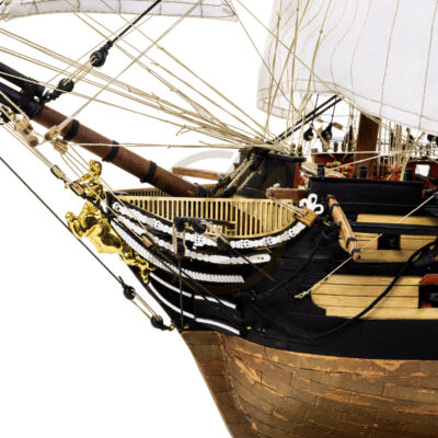 Maquette du Bucentaure - Vaisseau-Amiral Français au cours de la Bataille de Trafalgar 1805 - Maquette en bois Montée, Prête à Exposer - Qualité Musée