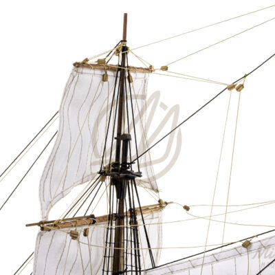 Maquette du Bucentaure - Vaisseau-Amiral Français au cours de la Bataille de Trafalgar 1805 - Maquette en bois Montée, Prête à Exposer - Qualité Musée