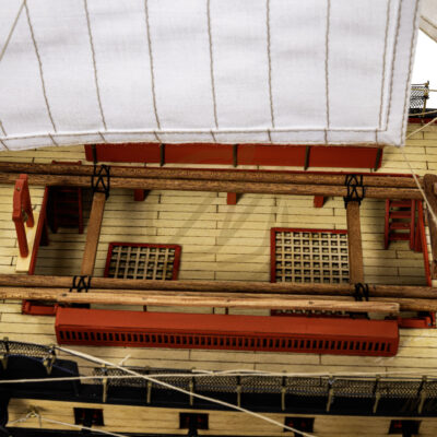 Maquette du Bucentaure - Vaisseau-Amiral Français au cours de la Bataille de Trafalgar 1805 - Maquette en bois Montée, Prête à Exposer - Qualité Musée