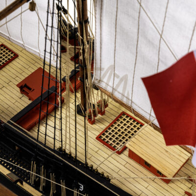 Maquette du Bucentaure - Vaisseau-Amiral Français au cours de la Bataille de Trafalgar 1805 - Maquette en bois Montée, Prête à Exposer - Qualité Musée