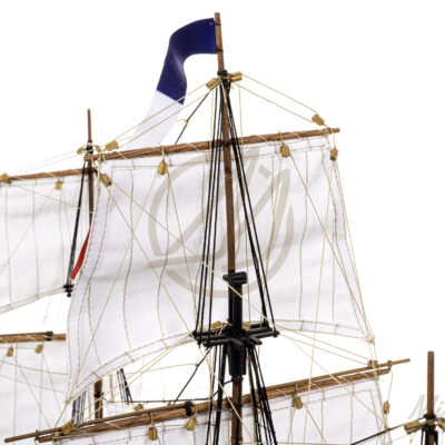 Maquette du Bucentaure - Vaisseau-Amiral Français au cours de la Bataille de Trafalgar 1805 - Maquette en bois Montée, Prête à Exposer - Qualité Musée