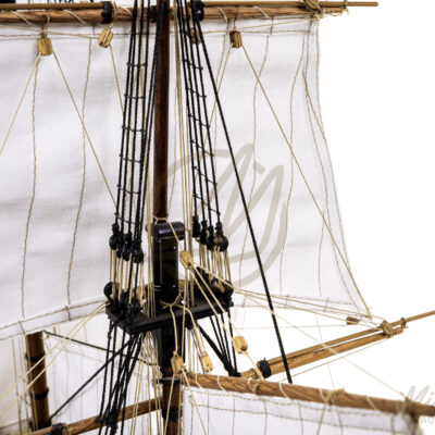 Maquette du Bucentaure - Vaisseau-Amiral Français au cours de la Bataille de Trafalgar 1805 - Maquette en bois Montée, Prête à Exposer - Qualité Musée