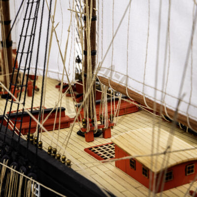 Maquette du Bucentaure - Vaisseau-Amiral Français au cours de la Bataille de Trafalgar 1805 - Maquette en bois Montée, Prête à Exposer - Qualité Musée