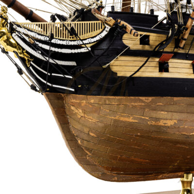 Maquette du Bucentaure - Vaisseau-Amiral Français au cours de la Bataille de Trafalgar 1805 - Maquette en bois Montée, Prête à Exposer - Qualité Musée