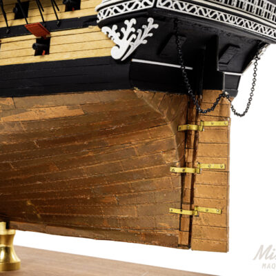 Maquette du Bucentaure - Vaisseau-Amiral Français au cours de la Bataille de Trafalgar 1805 - Maquette en bois Montée, Prête à Exposer - Qualité Musée