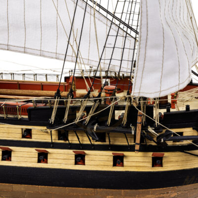 Maquette du Bucentaure - Vaisseau-Amiral Français au cours de la Bataille de Trafalgar 1805 - Maquette en bois Montée, Prête à Exposer - Qualité Musée