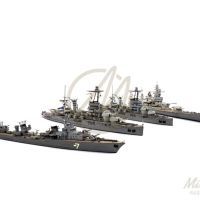 Maquettes de navires militaires français en bois haut de gamme déjà montées vue d’ensemble