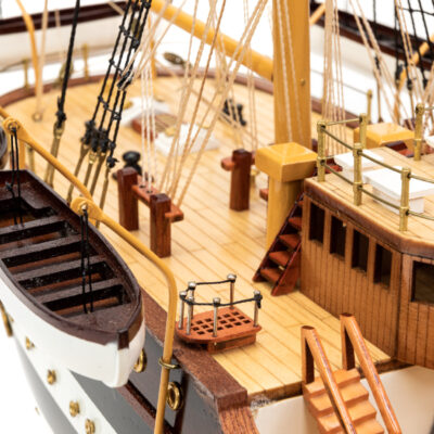 Maquette d'exposition entièrement montée - Mistral Maquettes – Amerigo Vespucci - 90 cm – vue détaillée pont arrière