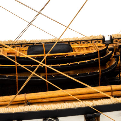 Maquette de La Belle Poule · Frégate de 60 Canons · Maquette d'Antiquité entièrement restaurée. - Mistral Maquettes