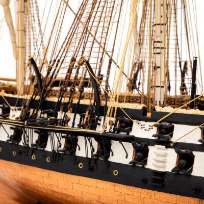 Maquette de La Belle Poule · Frégate de 60 Canons · Maquette d'Antiquité entièrement restaurée. - Mistral Maquettes