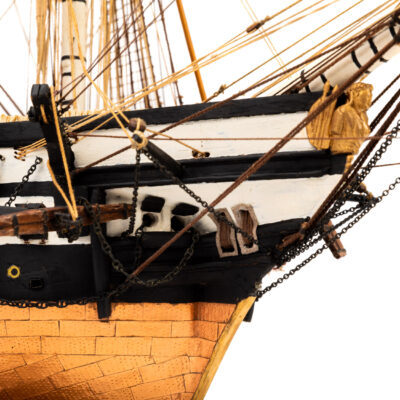 Maquette de La Belle Poule · Frégate de 60 Canons · Maquette d'Antiquité entièrement restaurée. - Mistral Maquettes