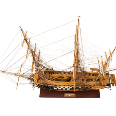 Maquette de La Belle Poule · Frégate de 60 Canons · Maquette d'Antiquité entièrement restaurée. - Mistral Maquettes