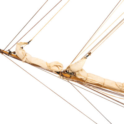 Maquette de La Belle Poule · Frégate de 60 Canons · Maquette d'Antiquité entièrement restaurée. - Mistral Maquettes