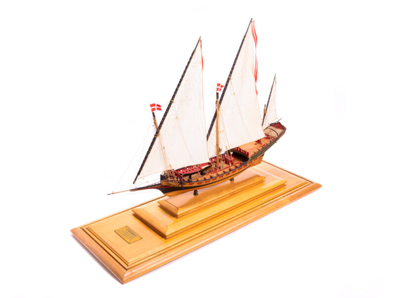 Maquette du Chébec Méditerranéen · Exemplaire Unique d'Antiquité