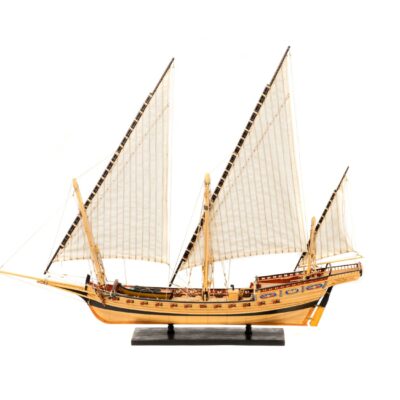 Maquette de Bateau du Chebec L'Indiscret - Déjà Montée - Maquette en Bois - Mistral Maquettes