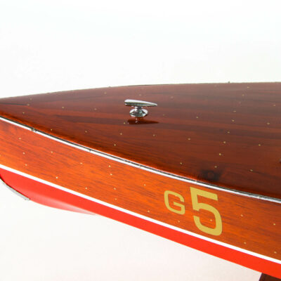 Maquette d'exposition entièrement montée – Mistral Maquettes - Babybootlager - 70 cm - Vue babord avant