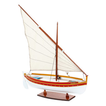 Maquette d'exposition entièrement montée – Mistral Maquettes - Barque Catalane - 54 cm - vue latérale tribord