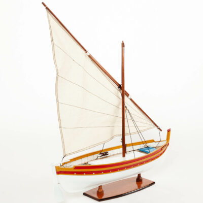 Maquette d'exposition entièrement montée – Mistral Maquettes - Barque catalane - 54 cm - Vue tribord arrière