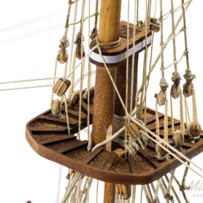 Maquette de La Confiance, Série Limitée de qualité Musée, détail du gréement.