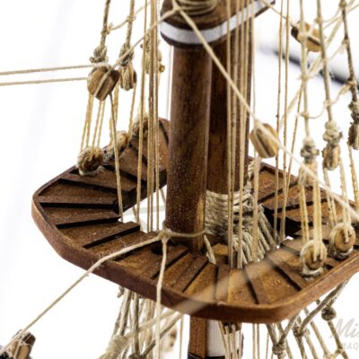 Maquette de La Confiance, Série Limitée de qualité Musée, détail du gréement.