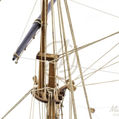 Maquette de La Confiance, Série Limitée de qualité Musée, détail du gréement.