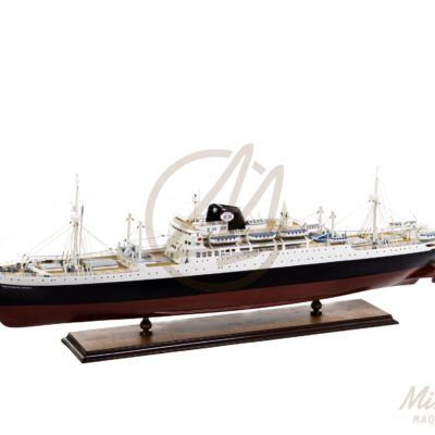 Maquette du Ferdinand de Lesseps - Paquebot en Bois - Prêt à Exposer - Série Limitée - Vue d'ensemble