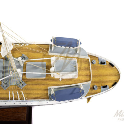 Maquette du Ferdinand de Lesseps - Paquebot en Bois - Prêt à Exposer - Série Limitée - Détail du Pont