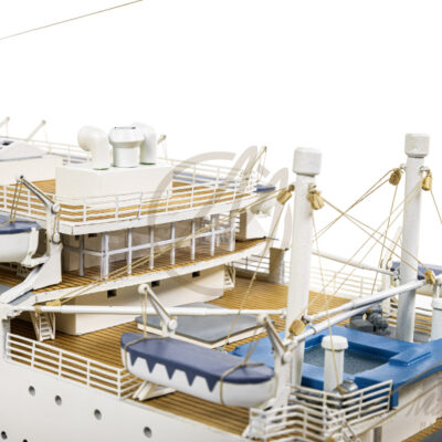 Maquette du Ferdinand de Lesseps - Paquebot en Bois - Prêt à Exposer - Série Limitée - Détail du Pont