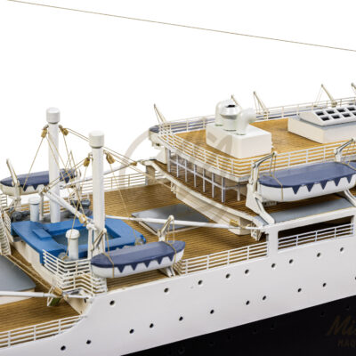 Maquette du Ferdinand de Lesseps - Paquebot en Bois - Prêt à Exposer - Série Limitée - Détail du Pont