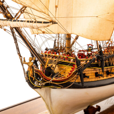 La Flore - 1756 - Maquette de Bateau de Collection - Déjà Montée - Exemplaire Unique Haut de Gamme - Mistral Maquettes
