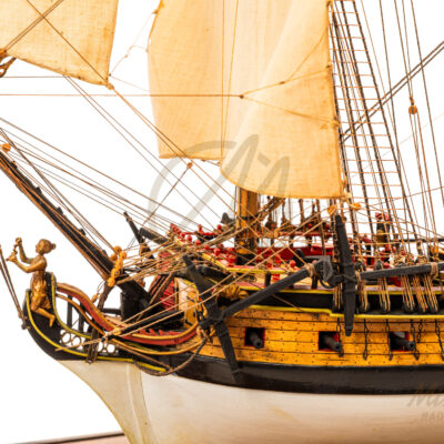 La Flore - 1756 - Maquette de Bateau de Collection - Déjà Montée - Exemplaire Unique Haut de Gamme - Mistral Maquettes