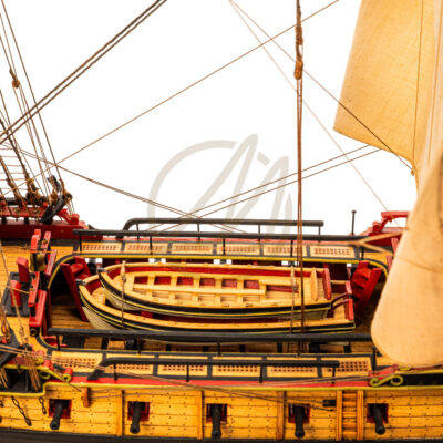 La Flore - 1756 - Maquette de Bateau de Collection - Déjà Montée - Exemplaire Unique Haut de Gamme - Mistral Maquettes