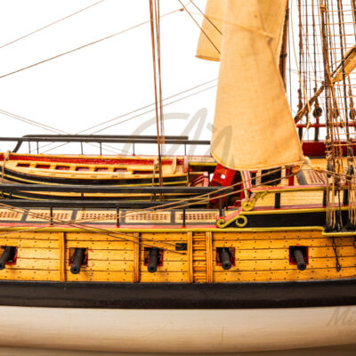 La Flore - 1756 - Maquette de Bateau de Collection - Déjà Montée - Exemplaire Unique Haut de Gamme - Mistral Maquettes