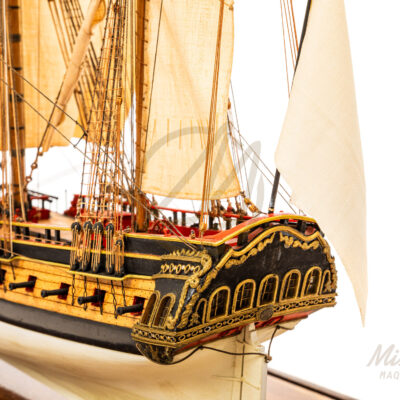 La Flore - 1756 - Maquette de Bateau de Collection - Déjà Montée - Exemplaire Unique Haut de Gamme - Mistral Maquettes