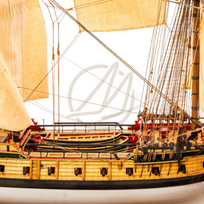 La Flore - 1756 - Maquette de Bateau de Collection - Déjà Montée - Exemplaire Unique Haut de Gamme - Mistral Maquettes