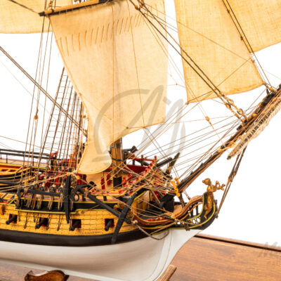 La Flore - 1756 - Maquette de Bateau de Collection - Déjà Montée - Exemplaire Unique Haut de Gamme - Mistral Maquettes