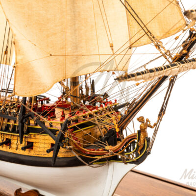 La Flore - 1756 - Maquette de Bateau de Collection - Déjà Montée - Exemplaire Unique Haut de Gamme - Mistral Maquettes