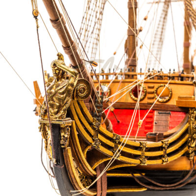 Maquette de l'Ambitieux · Exemplaire Unique de Vaisseau Ancien · Mistral Maquettes · Maquette de Bateau de Collection