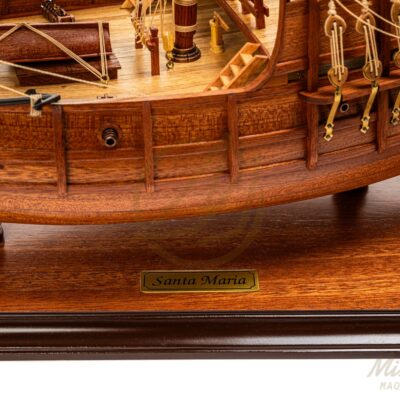 Maquette de la Santa Maria - Pinta - Nina de Christophe Colomb - Maquette de Bateau ancien en Bois - Haut de Gamme - Montée - Mistral Maquettes