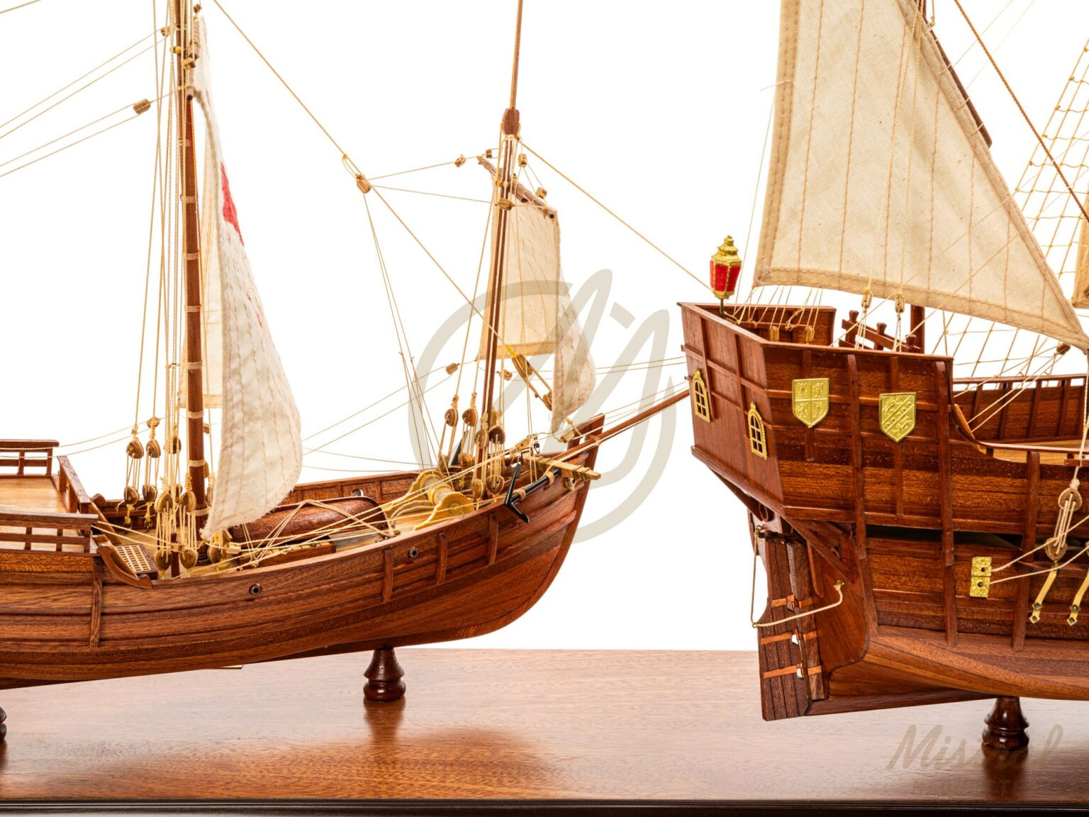 Maquette CONSTRUCTO C-701 Santa Maria – Bateau En Bois 28cm – Incomplète Mais Pleine De Potentiel