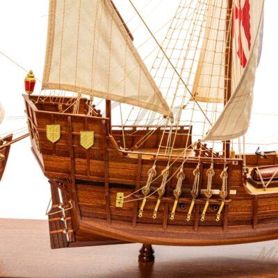 Maquette de la Santa Maria - Pinta - Nina de Christophe Colomb - Maquette de Bateau ancien en Bois - Haut de Gamme - Montée - Mistral Maquettes