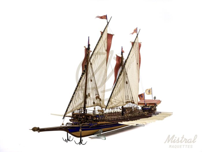 Maquette de la Réale de France vue d'ensemble