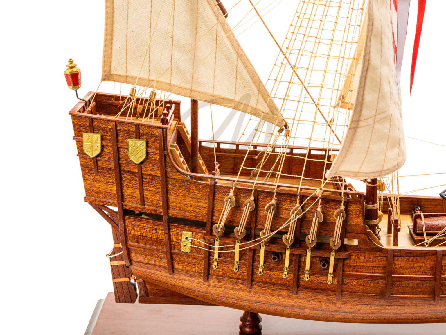 aubaho Modèle Maquette de la caravelle Pinta de Christophe Colomb Bois