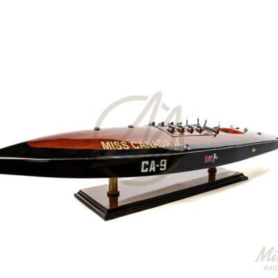 Maquette de Miss Canada IV CA-9 - Hydroplane. Maquette de bateau en bois hat de gamme. Mistral Maquettes