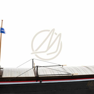 Maquette de Péniche Minos · Maquette de Péniche en Bois Déjà Montée · Mistral Maquettes